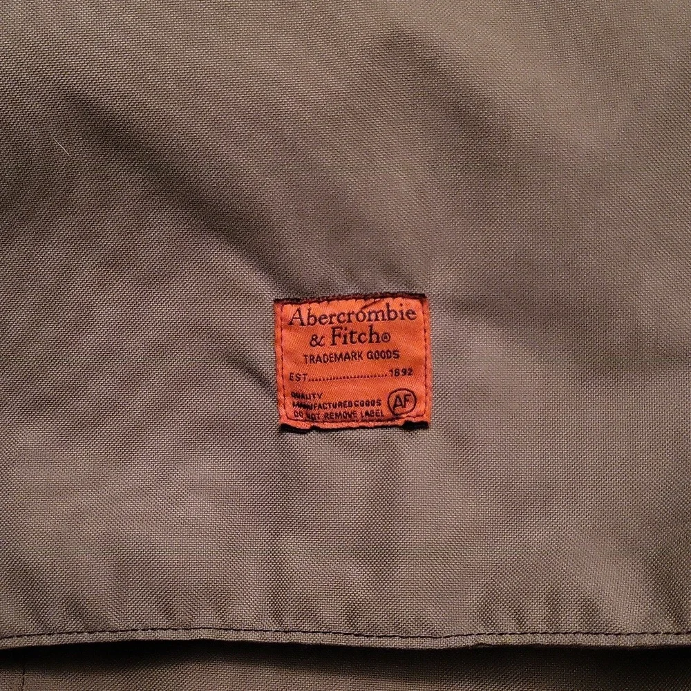 Abercrombie & Fitch Canvas Messenger Bag / Crossbody Strap Satchel Unisex - Picture 7 of 16